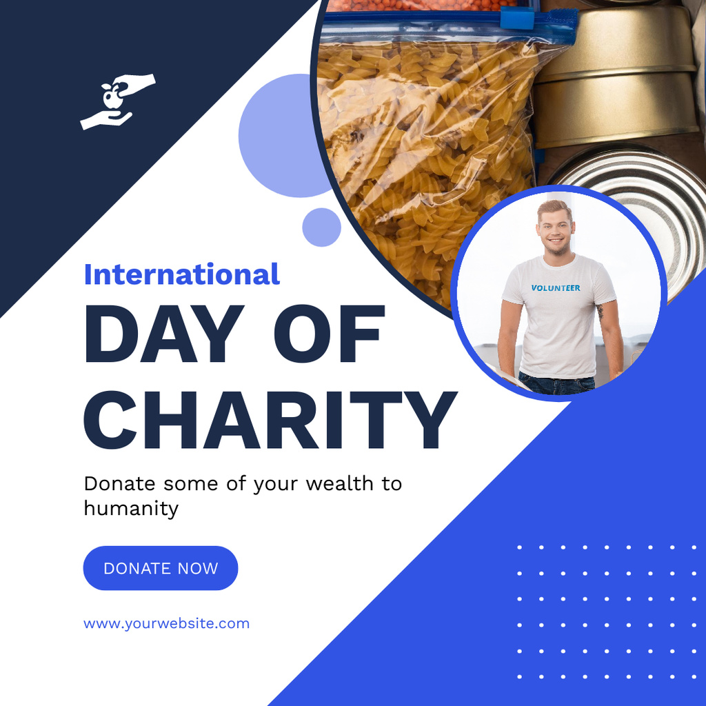 Happy International Charity Day Instagram tervezősablon