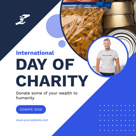 Happy International Charity Day Instagram Design Template