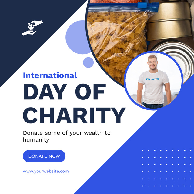 Happy International Charity Day Instagramデザインテンプレート