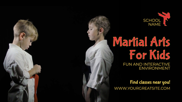 Excellent Martial Arts For Kids Offer Full HD videoデザインテンプレート