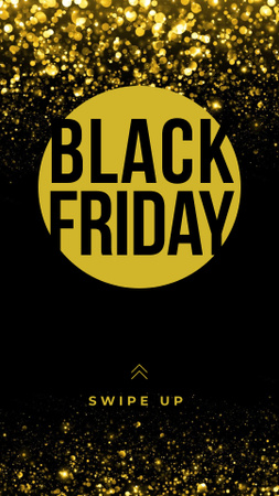 Platilla de diseño Black Friday Sale Bright Announcement Instagram Story