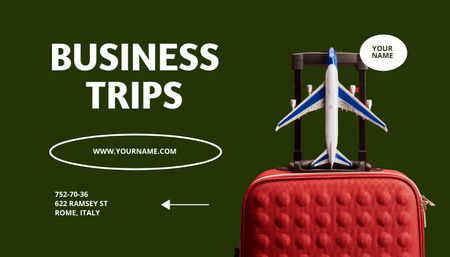 Business Travel Agency Services Offer Business Card US – шаблон для дизайну