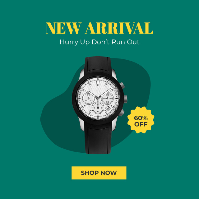 New Smart Watches Discount Offer Instagram Design Template