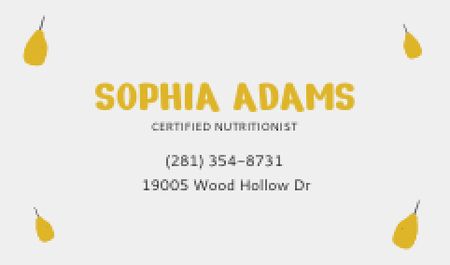 Template di design Nutritionist Services Offer Business card
