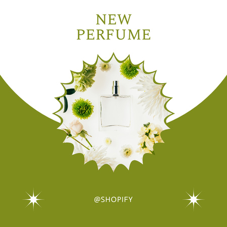 Modèle de visuel Promotion de la nouvelle collection de parfums - Instagram