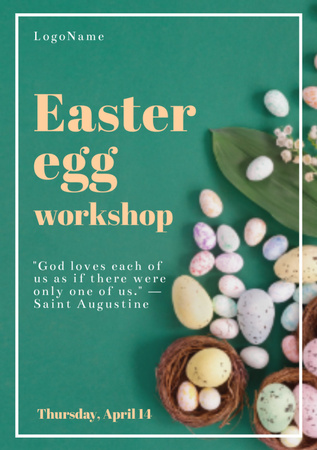 Easter Holiday Workshop Announcement Flyer A7 Design Template