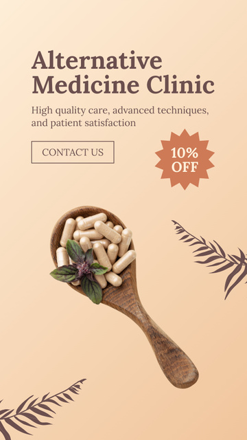 Homeopathy Capsules At Reduced Price Instagram Story Šablona návrhu