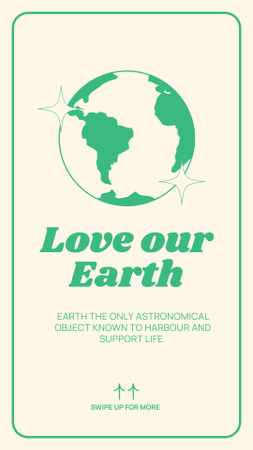 A call Save Environment on Earth Instagram Story Design Template
