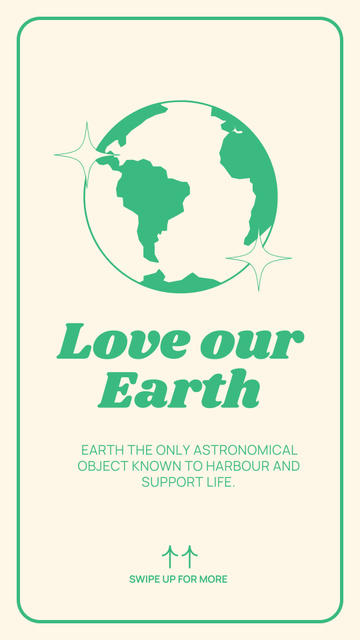 Plantilla de diseño de A call Save Environment on Earth Instagram Story 