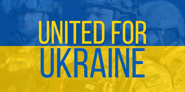 United for Ukraine Twitter – шаблон для дизайна
