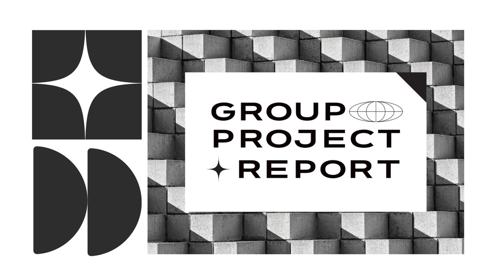 Group Project Announcement Presentation Wide – шаблон для дизайна
