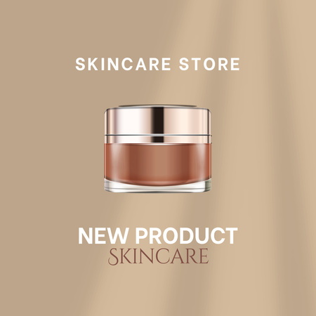 Platilla de diseño Skincare Offer with Cosmetic Cream Instagram