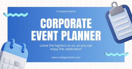 Corporate Event Planning and Logistics Services Facebook AD Design Template