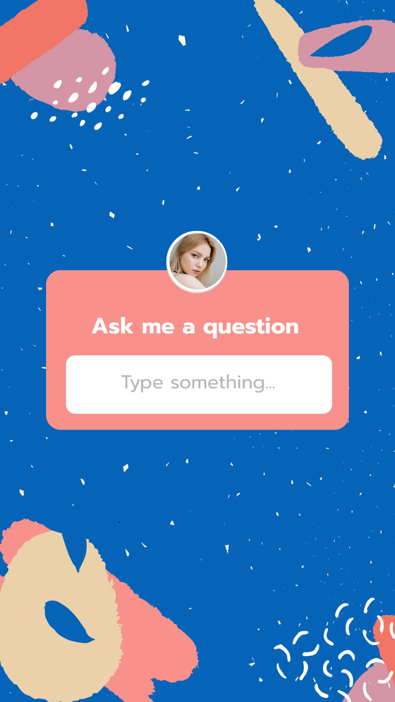 Ask me a question Instagram Story Design Template