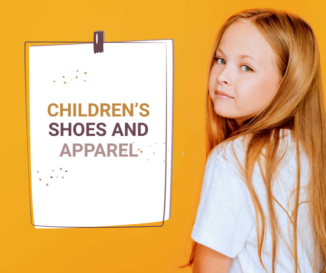 Children's Shoes and Clothes Offer Facebook Šablona návrhu