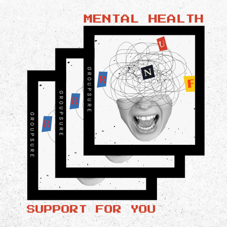Mental Health Support Servises Instagram Design Template