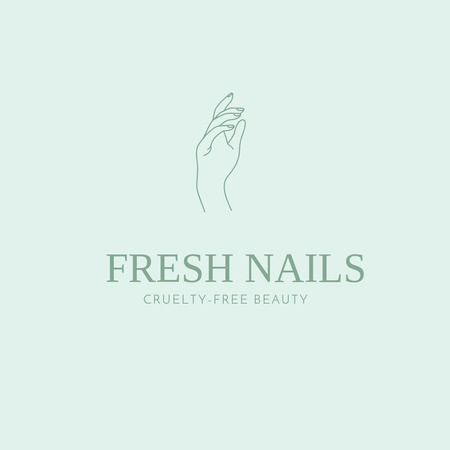Template di design manicure servizi offerta Logo