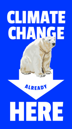 Climate Change Here Instagram Story Design Template
