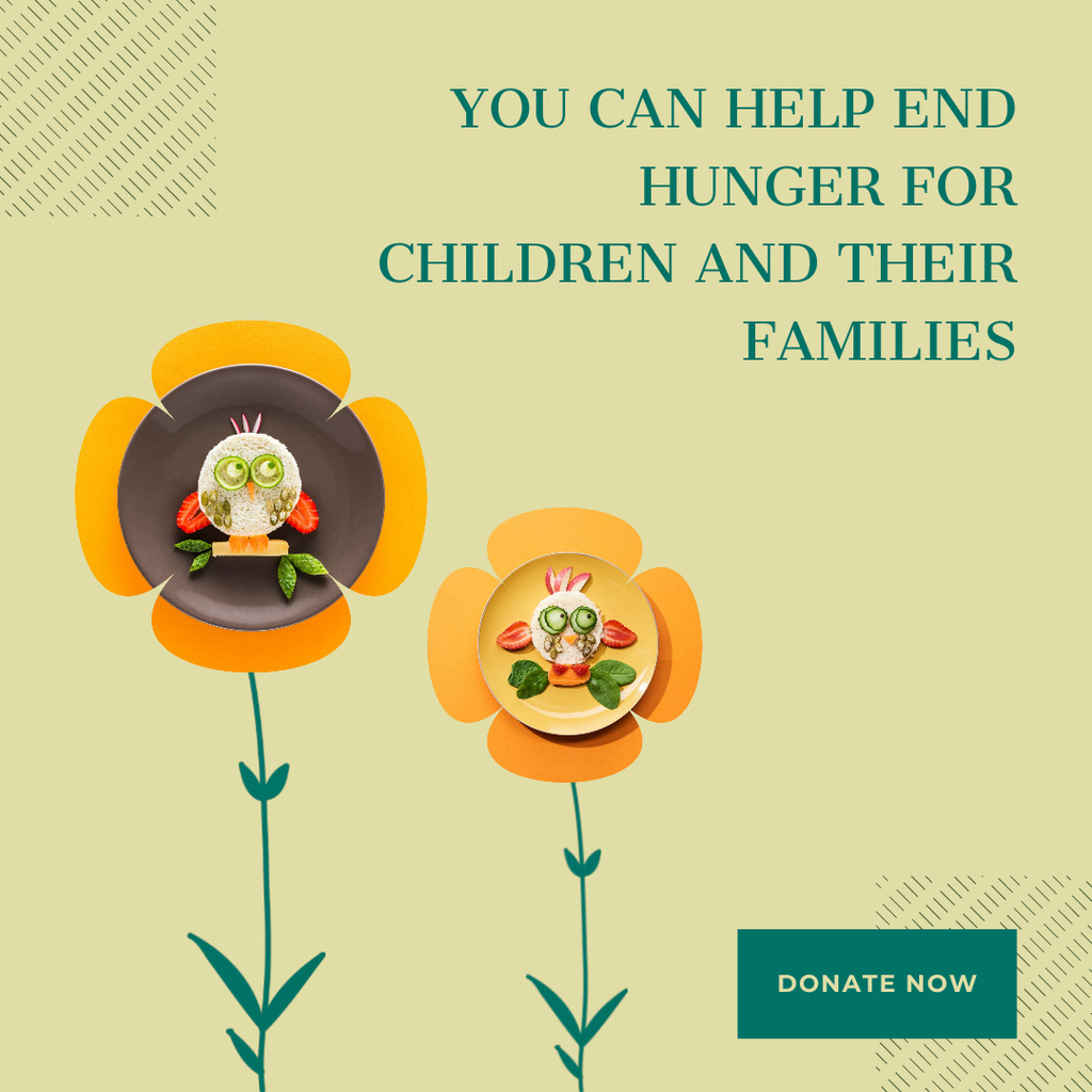 Charity Event for Families with Children Instagram Design Template