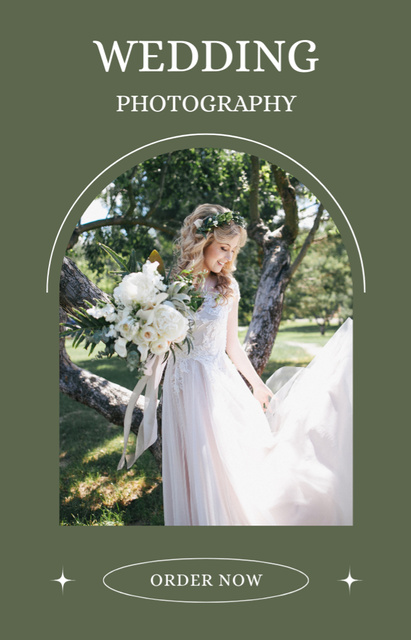 Template di design Beautiful Young Blonde Bride at Wedding Photo Shoot IGTV Cover