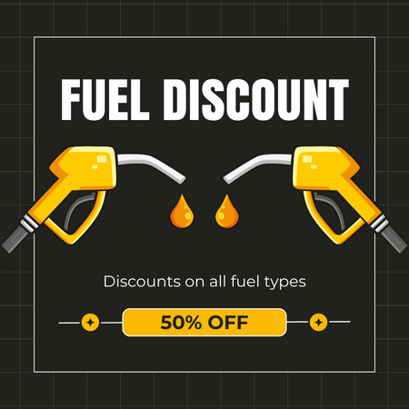 Platilla de diseño All Fuel Types for Half Price Instagram