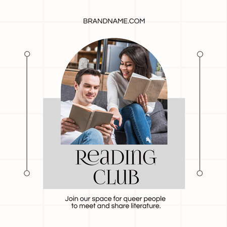 Book Club Advertisement Instagram Design Template