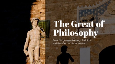 The Great of Philosophy Youtube Thumbnail Design Template
