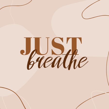 Template di design Inspirational Phrase about Relax Instagram