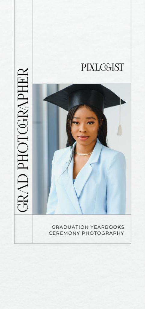Graduation Photography Services Flyer DIN Large Tasarım Şablonu