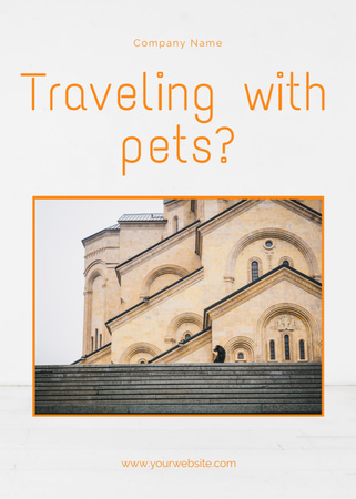 Travel Guide with Pets Flayer tervezősablon
