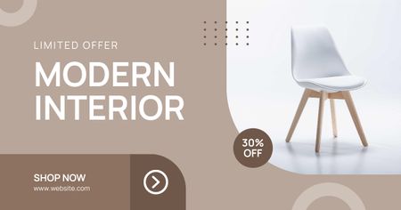 Designvorlage Ad of Modern Interior für Facebook AD