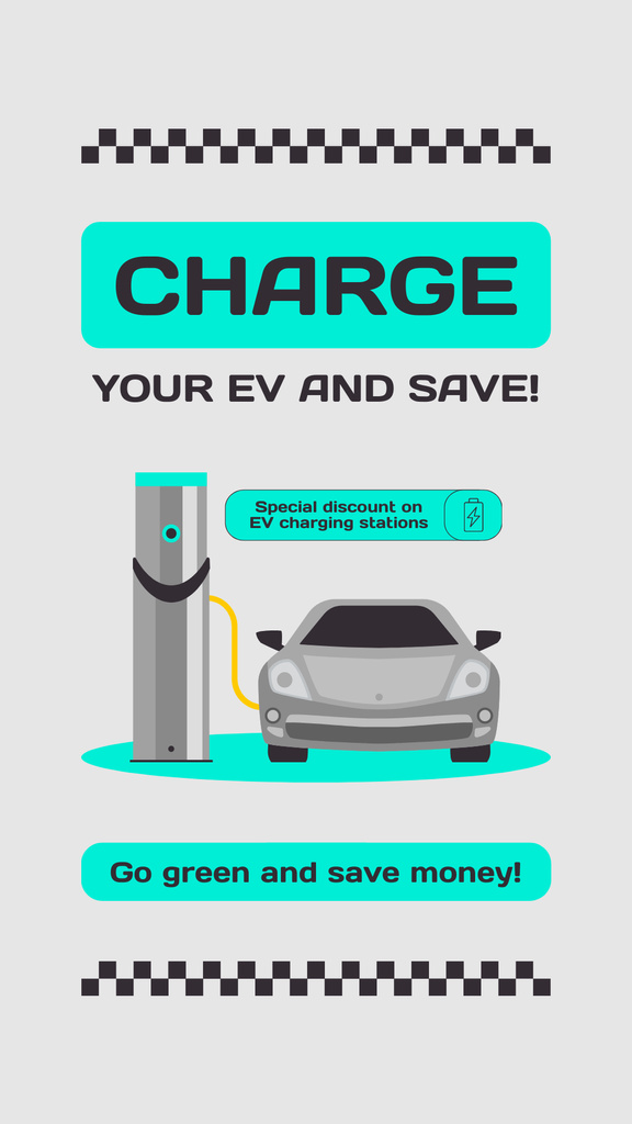 Ontwerpsjabloon van Instagram Story van Special Discount for Electric Car Owners