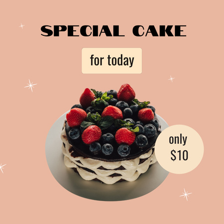 Special Cake for today Instagram Design Template