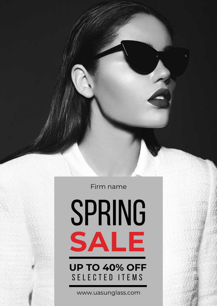 Women's Spring Clothing Discount Flyer A6 Design Template