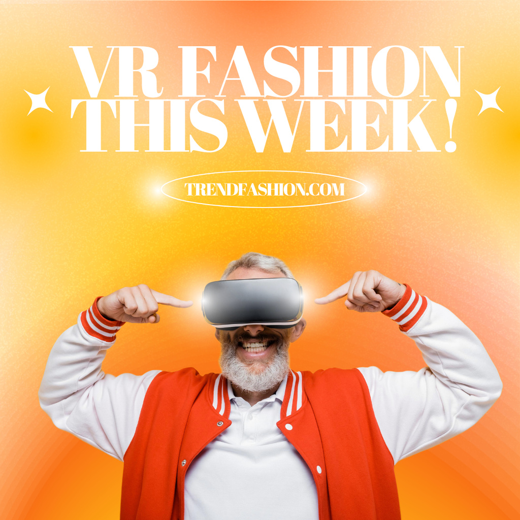 Virtual Fashion Week Instagram Πρότυπο σχεδίασης