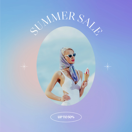 Summer Sale Of Women's Accessories Instagram Design Template