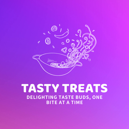 Platilla de diseño Vegetables Meal In Bowl And Restaurant Promotion Animated Logo
