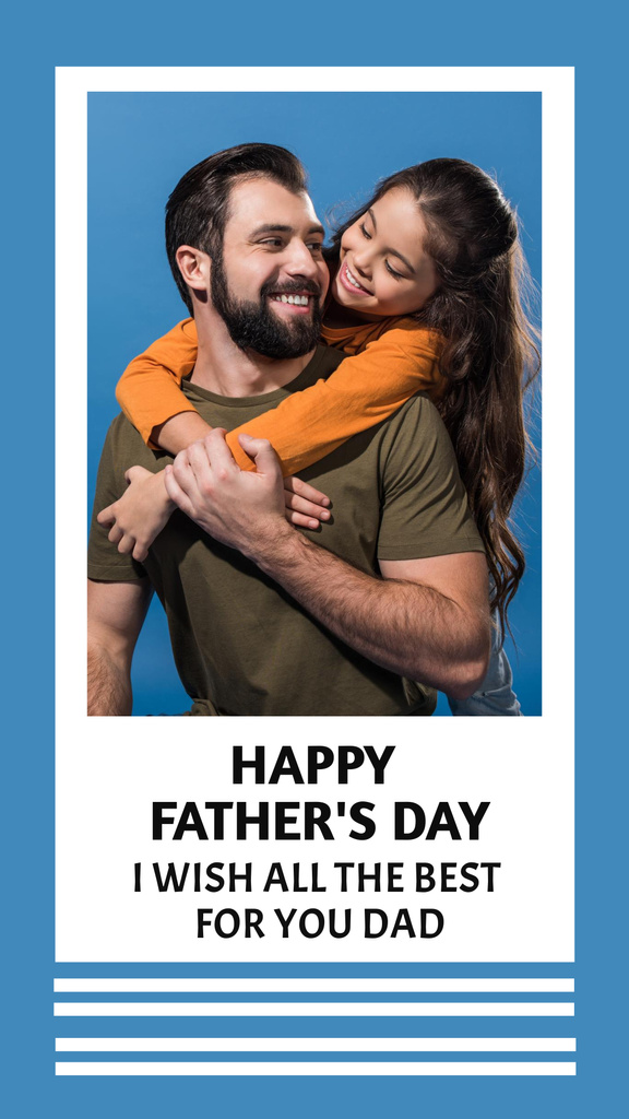 Happy Father's Day Instagram Story Design Template