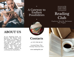 Reading Club Ad on Brown