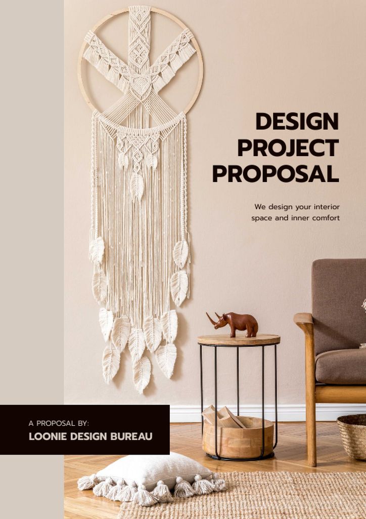 Ontwerpsjabloon van Proposal van Home Design Bureau overview