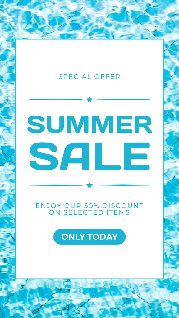 Summer Sale of Vacation Essentials Instagram Story – шаблон для дизайну