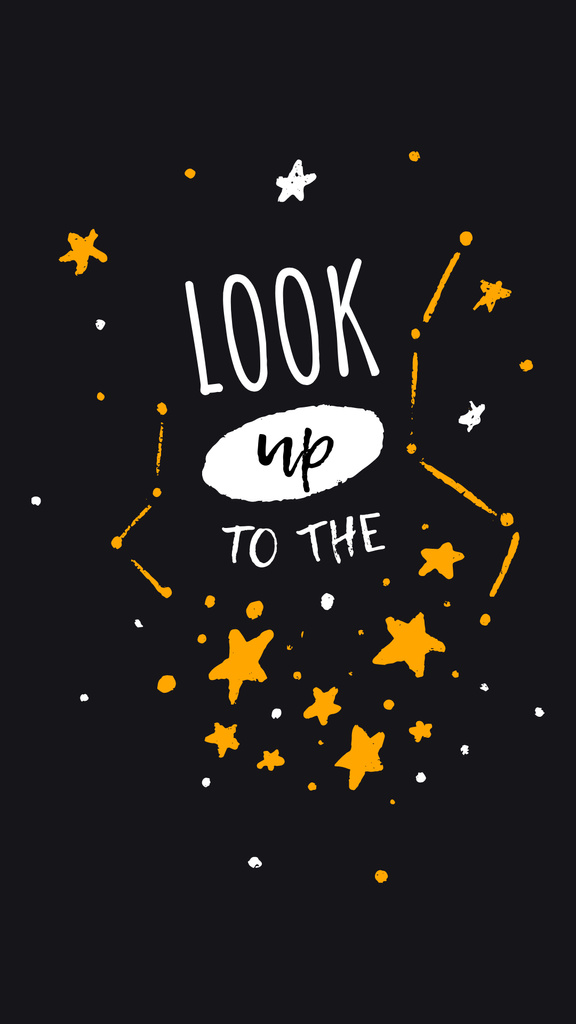 Astrology Inspiration with Cute Constellations Instagram Story Design Template