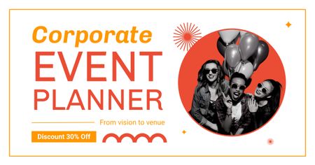Plantilla de diseño de Planificación de eventos y fiestas corporativas Facebook AD 