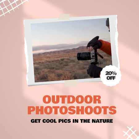 Platilla de diseño Atmospheric Photoshoots Of Landscapes With Discount Offer Animated Post