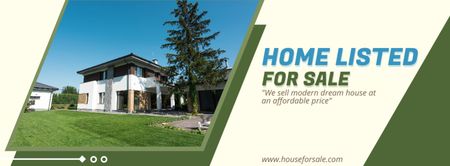 Platilla de diseño Home For Sale in Green Zone Facebook cover