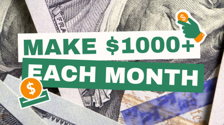 Ontwerpsjabloon van YouTube intro van Ways to Increase Your Monthly Income