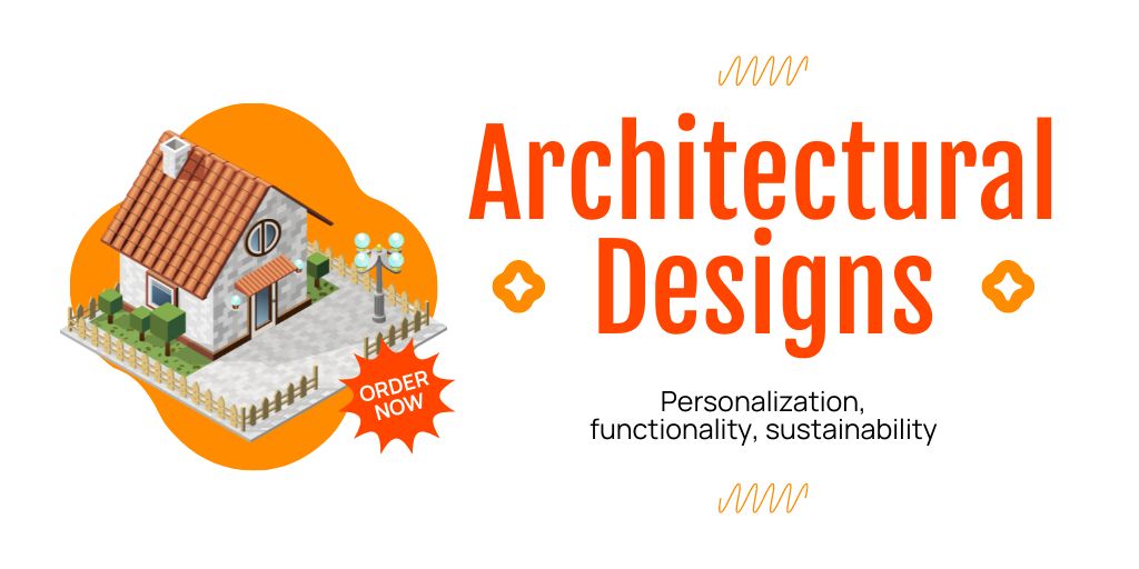 Plantilla de diseño de Architectural Designs With Functionality And Personalization Twitter 