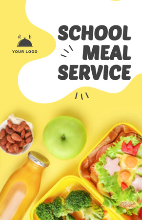 Affordable Web-based School Food Specials Flyer 5.5x8.5in tervezősablon