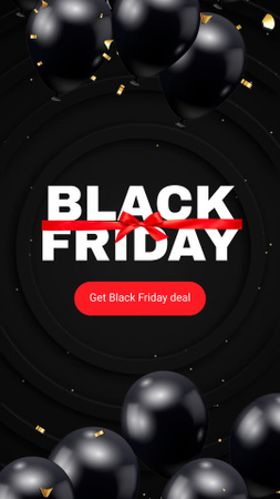 Black Friday Announcement With Discounts And Tags TikTok Video Design Template