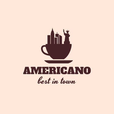 Ontwerpsjabloon van Logo van Cafe Ad with Coffee Cup